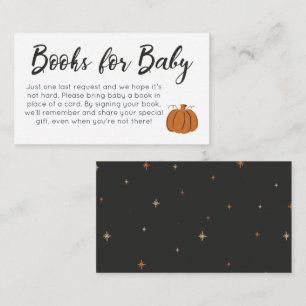 Pumpkantbücher für die Babyverpackungskarte Begleitkarte