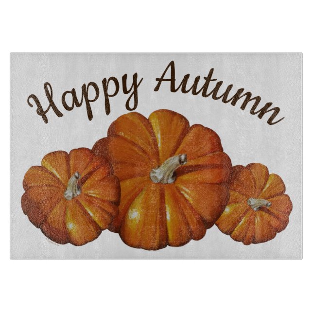 Pumpkantplatine Schneidebrett (Vorderseite)