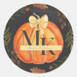 Pumpkettensticker Runder Aufkleber