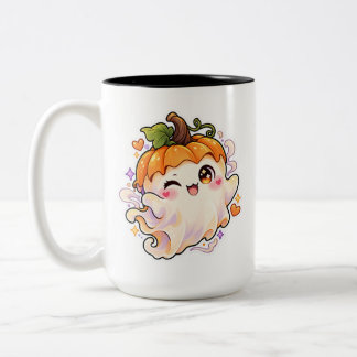 Pumpkhost Süßer Kürbisgeist Halloween  Zweifarbige Tasse
