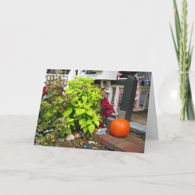 Pumpkin and Coleus - Martha's Vineyard Karte (Vorderseite)
