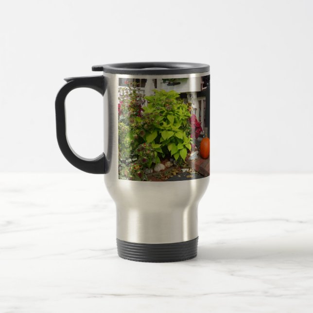 Pumpkin and Coleus - Martha's Vineyard Reisebecher (Links)