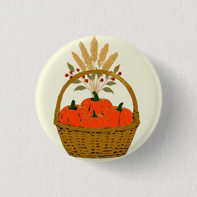🍂 **Pumpkin and Wheat Basket Badge (Devant)