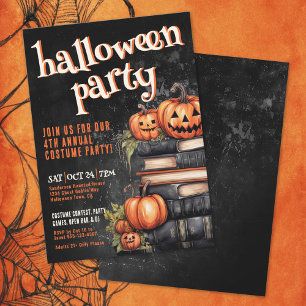Pumpkin Annual Costume Halloween-Party Einladung