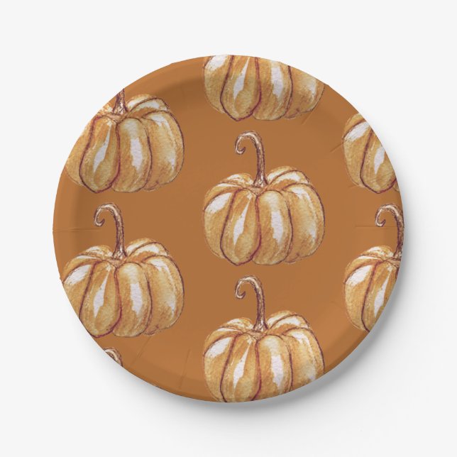Pumpkin Art Custom Paper Teller (Vorderseite)