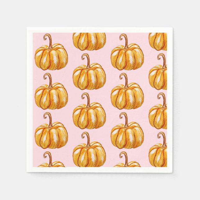 Pumpkin Art Paper Napkins Serviette (Vorderseite)