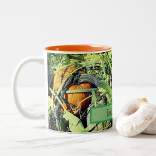 Pumpkin auf Weinkultur Personalisiert Zweifarbige Tasse