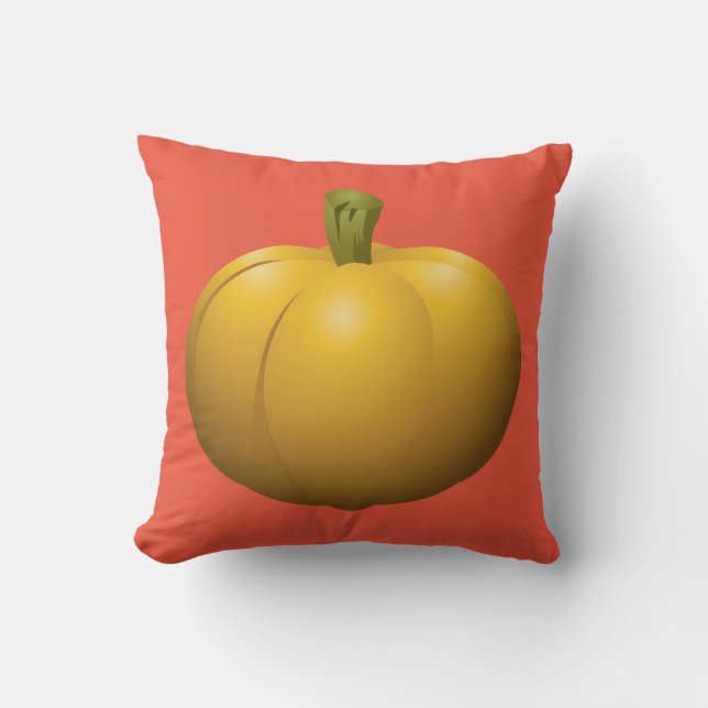 PUMPKIN AUTUMN FALL PILLOW KISSEN (Vorderseite)