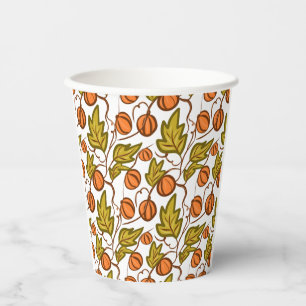 Pumpkin Autumn Hand Drawing Pappbecher
