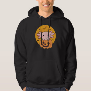 Pumpkin Axolotl liebt süße Tiere zu Halloween Hoodie