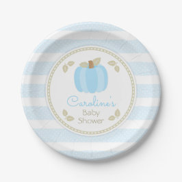Pumpkin Baby Boy Duschpapierplatte Pappteller