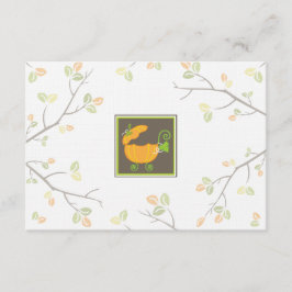 Pumpkin Baby Carriage RSVP Card