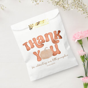 Pumpkin Baby Dusche Danke Bag Geschenktütchen