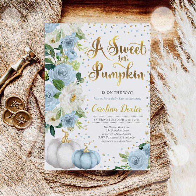 Pumpkin Baby Dusche Einladung Boy Fall Dusche (Von Creator hochgeladen)