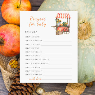 Pumpkin Baby Dusche Gebete für Baby