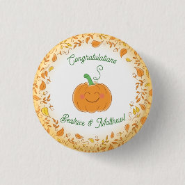 Pumpkin Baby Dusche Niedlicher Fall Button