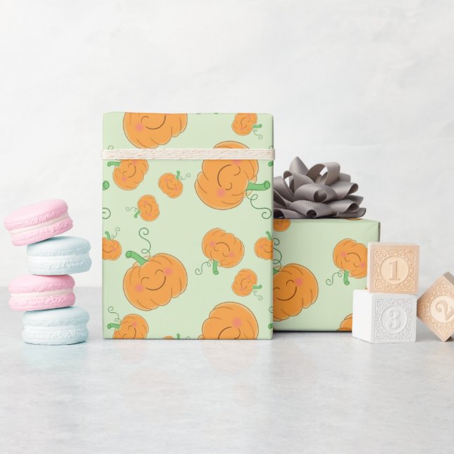 Pumpkin Baby Dusche Niedlicher Fall Geschenkpapier (Babyparty)