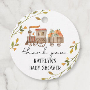 Pumpkin Baby Dusche oder Geburtstag Vielen Dank Ta Geschenkanhänger