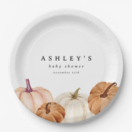 Pumpkin Baby Dusche Pappteller