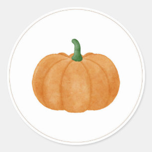 Pumpkin Baby Dusche Rundkleber Runder Aufkleber