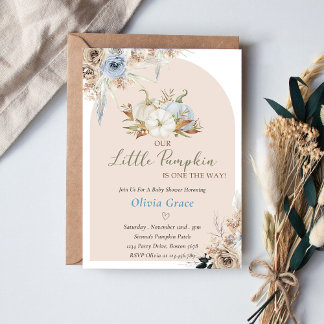 Pumpkin Baby Dusche Unsere kleine Pumpkin Einladung