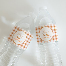 Pumpkin Baby Dusche Wasser Flaschen Labels