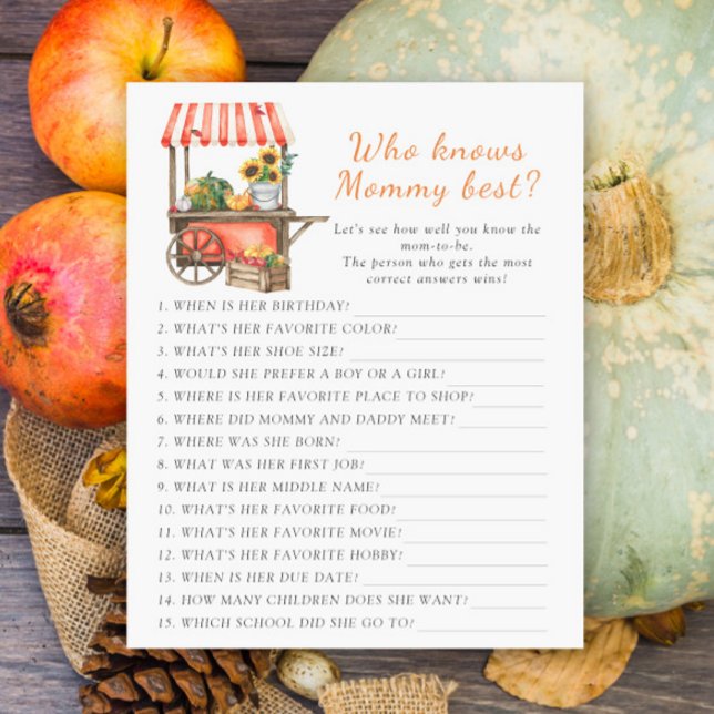 Pumpkin Baby Dusche Wer das beste Spiel der Mama k (Von Creator hochgeladen)