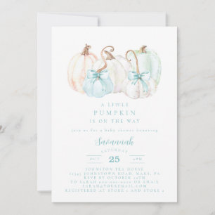 Pumpkin Baby Shower Boy Baby Dusche Einladung