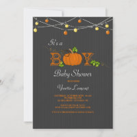 Pumpkin Baby Shower Einladung