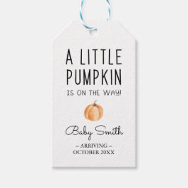 Pumpkin Baby Shower Favor Tag Geschenkanhänger