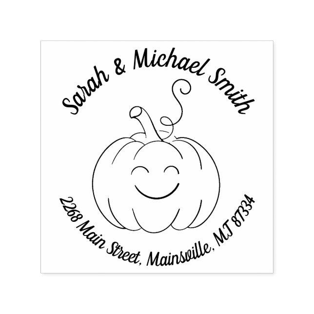 Pumpkin Baby Shower Niedlich Fall Selbstfärbung Br Permastempel (Design)