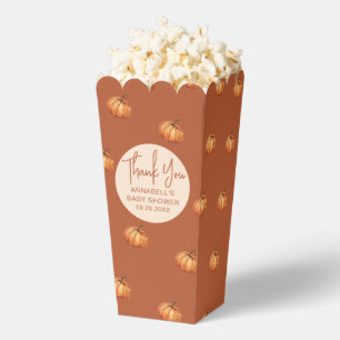 Pumpkin Baby Shower Popcorn Geschenkschachtel