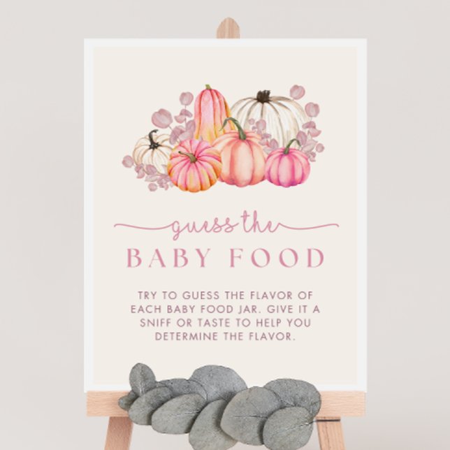 Pumpkin Baby Shower Raten Sie das Baby Food Game S Poster (Von Creator hochgeladen)