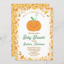 Pumpkin Baby Showfall Einladung