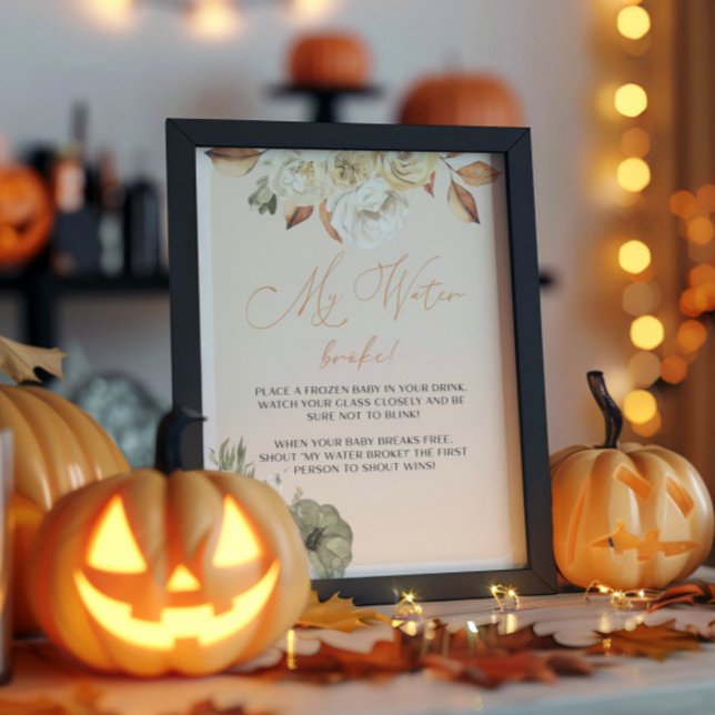 Pumpkin Baby Showingzeichen Poster (Von Creator hochgeladen)