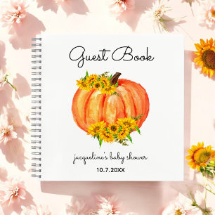Pumpkin Baby Showroom Orange White Gästebuch Notizbuch