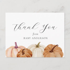 Pumpkin Baby Vielen Dank Postcard Postkarte