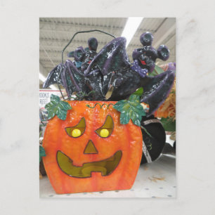 Pumpkin & Bat Postkarte