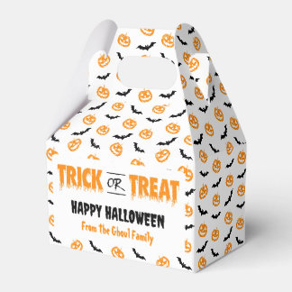 Pumpkin Bat Trick oder Treatlight Gable Geschenkschachtel