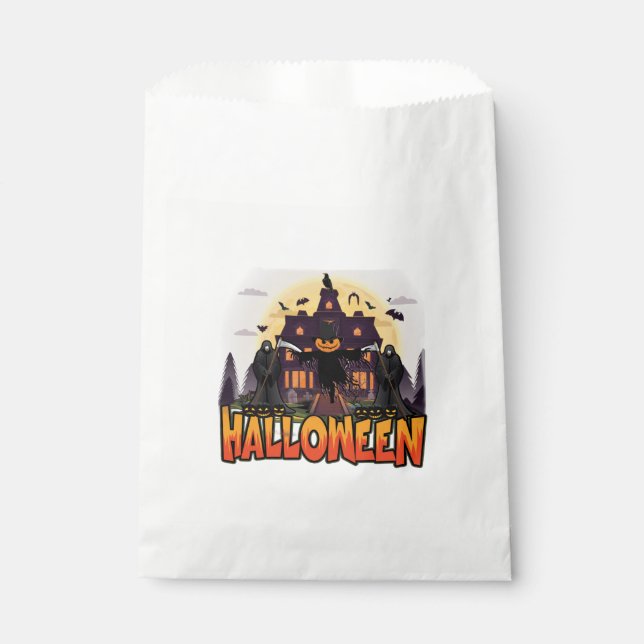 Pumpkin Beängstigend House, Halloween Geschenktütchen (Vorderseite)