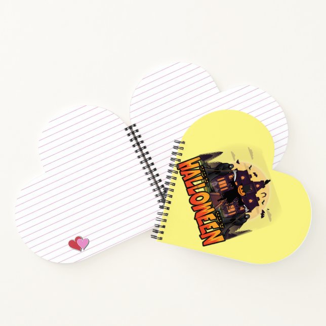 Pumpkin Beängstigend House, Halloween Notizbuch (Innenseite)