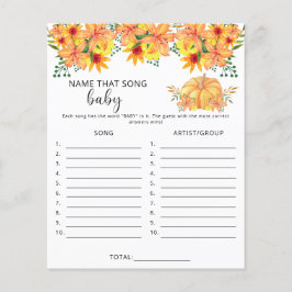 Pumpkin - Benennen Sie dieses Lied Baby Duschgame