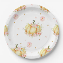 Pumpkin Birthday Baby Duschpapier Teller
