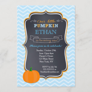 Pumpkin Birthday Einladungen für Junge