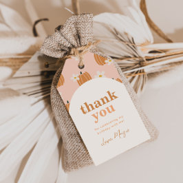 Pumpkin Birthday Favor Tag Geschenkanhänger
