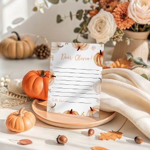 Pumpkin Birthday Time Capsule Card Einladung