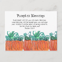 Pumpkin Blessings Postkarte