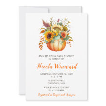 Pumpkin Blume Bouquet Babydusche