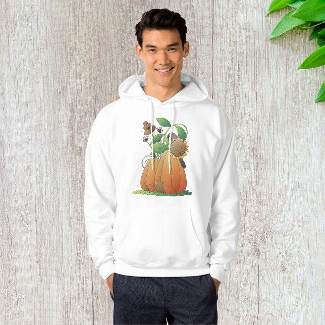 Pumpkin-Blume und Bienen Hoodie (Von Creator hochgeladen)