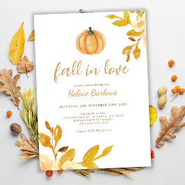 Pumpkin Boho Fall in Liebe Brautparty Inv Einladung